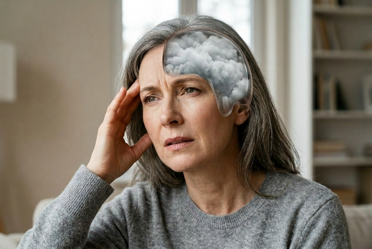 Woman Suffering from Brainfog