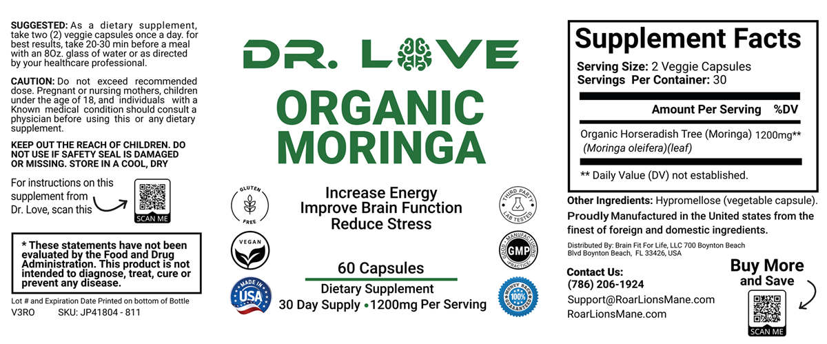 Dr Love's Moringa - 1200mg